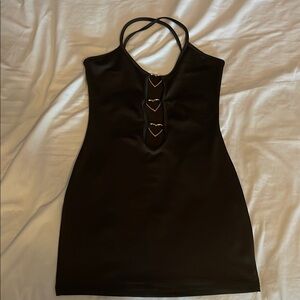 Elegant Black Halter Dress